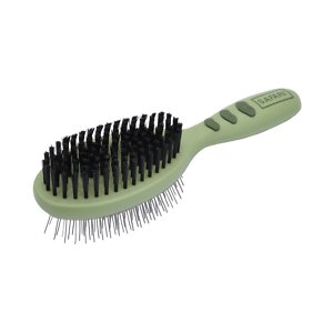 Safari's pin and bristle brush that's perfect for double-coated dogs like Border Collies